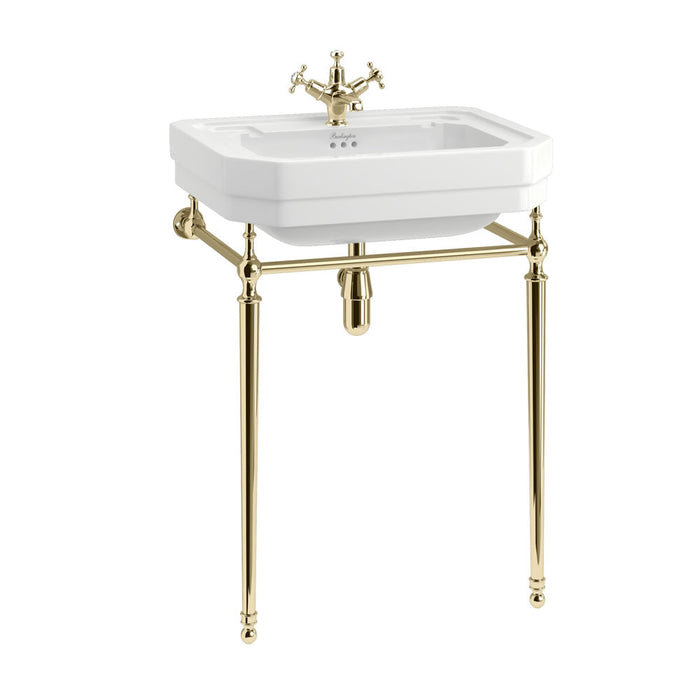 Burlington Victorian Basin with Washstand - Gold / 610mm 1