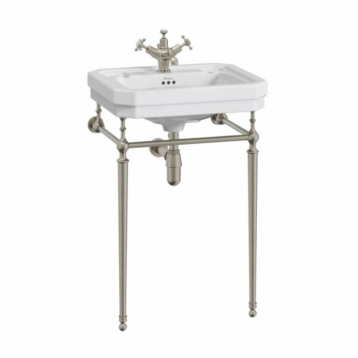 Burlington Victorian Basin with Washstand - Brushed Nickel