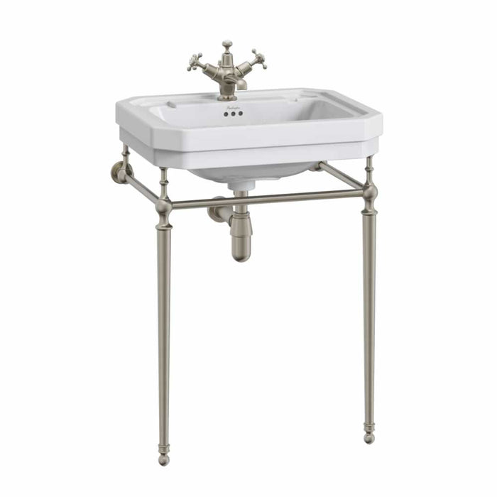 Burlington Victorian Basin with Washstand - Brushed Nickel