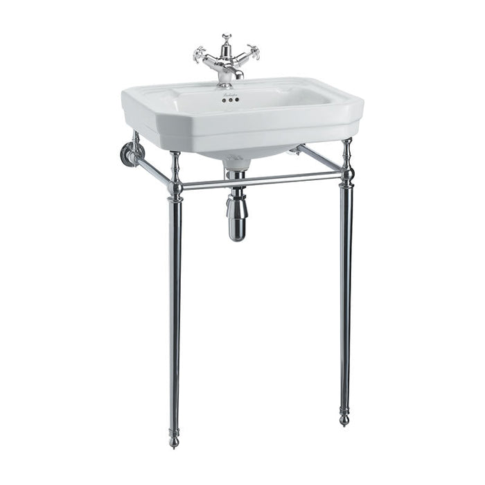 Burlington Victorian Basin with Washstand - Chrome / 560mm