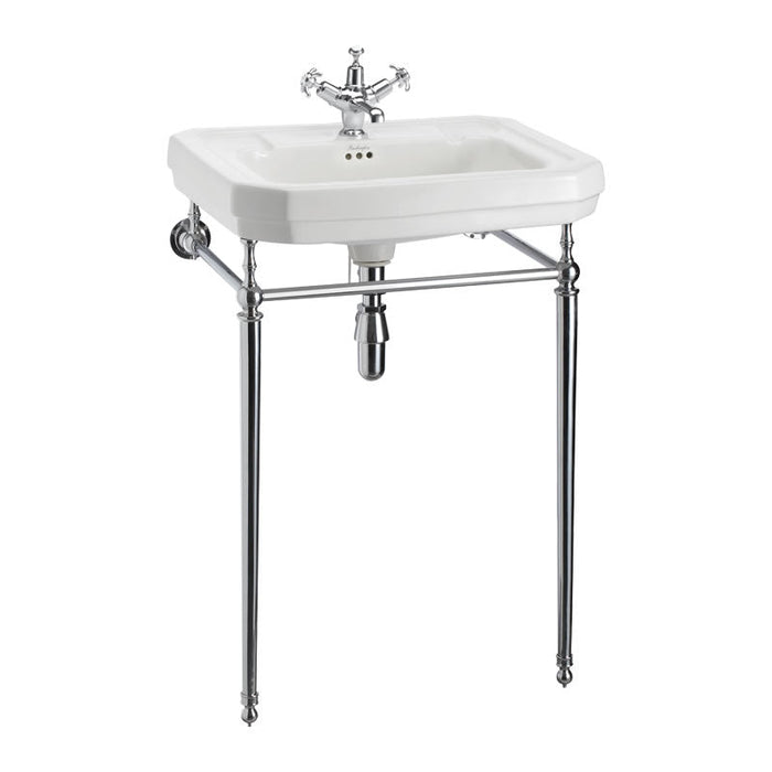 Burlington Victorian Basin with Washstand - Chrome / 610mm