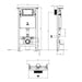 Burlington Wall Hung Concealed Cistern Frame