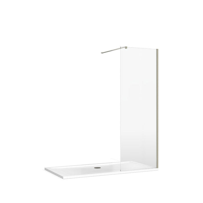 Burlington Wetroom Panel With Wall Profile - 8mm Clear