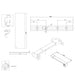 Burlington Wetroom Panel With Wall Profile - 8mm Clear