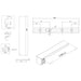 Burlington Wetroom Panel With Wall Profile - 8mm Clear