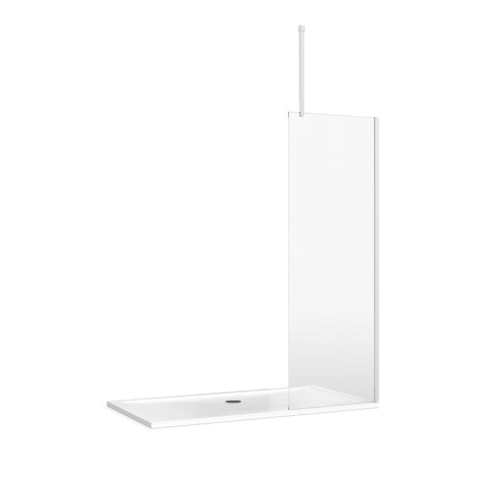Burlington Wetroom Panel Shower Screen Chrome - 255mm
