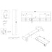 Burlington Wetroom Panel With Wall Profile - 8mm Clear