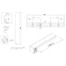 Burlington Wetroom Panel With Wall Profile - 8mm Clear