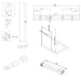 Burlington Wetroom Panel With Wall Profile - 8mm Clear