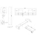 Burlington Wetroom Panel With Wall Profile - 8mm Clear