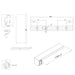 Burlington Wetroom Panel With Wall Profile - 8mm Clear