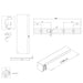 Burlington Wetroom Panel With Wall Profile - 8mm Clear
