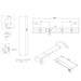 Burlington Wetroom Panel With Wall Profile - 8mm Clear