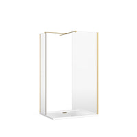Burlington Wetroom Panel Shower Screen Gold - 255mm / T