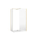 Burlington Wetroom Panel Shower Screen Gold - 255mm / T