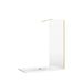Burlington Wetroom Panel Shower Screen Gold - 255mm / Wall