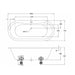 Burlington Windsor Double Ended Freestanding Acrylic Bath