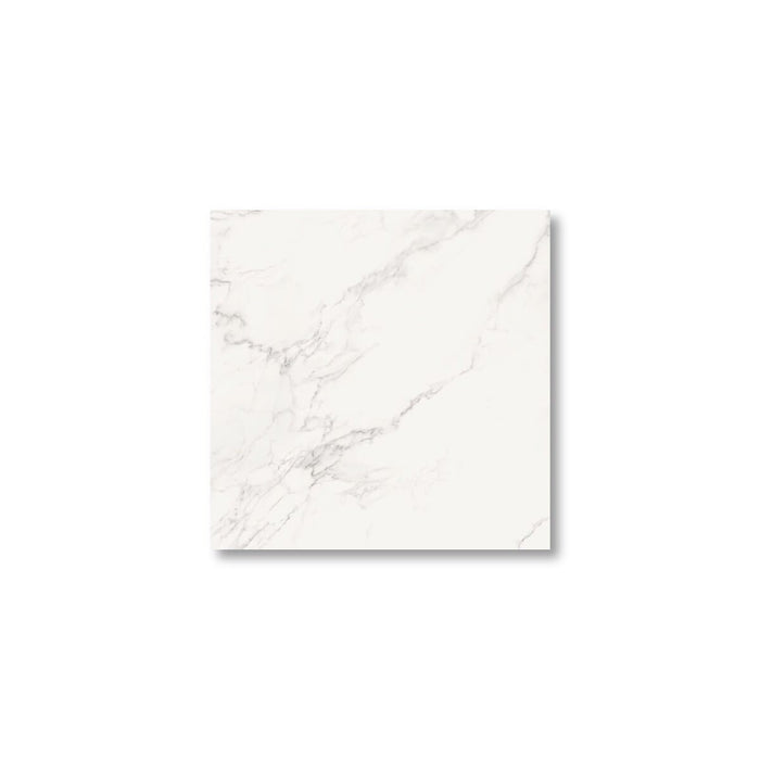 Calvara Statuario Marble-Effect Polished Porcelain Wall & Floor Tile