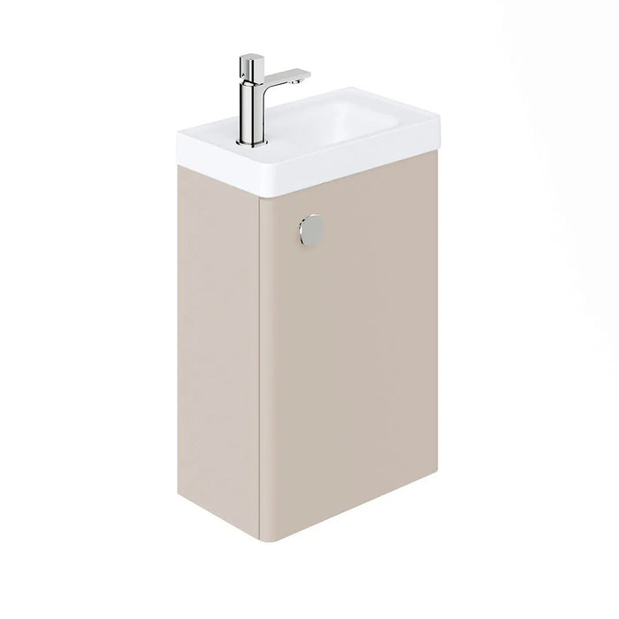 Vado Cameo 1 Door Wall Hung Vanity Unit With Basin - 400mm Wide - 1 Tap Hole
