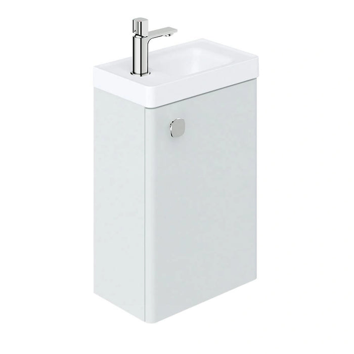 Vado Cameo 1 Door Wall Hung Vanity Unit With Basin - 400mm Wide - 1 Tap Hole