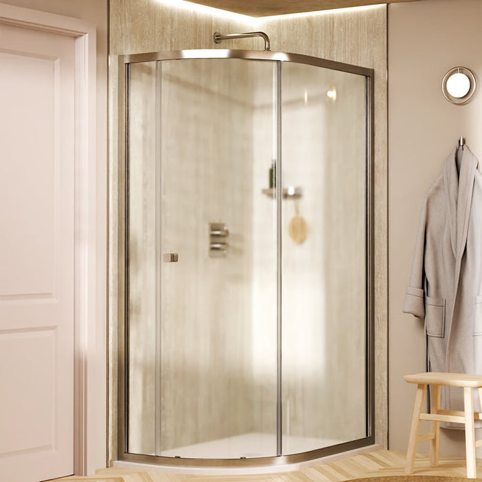 Crosswater Clear 6 Single Door Offset Quadrant Shower Enclosure