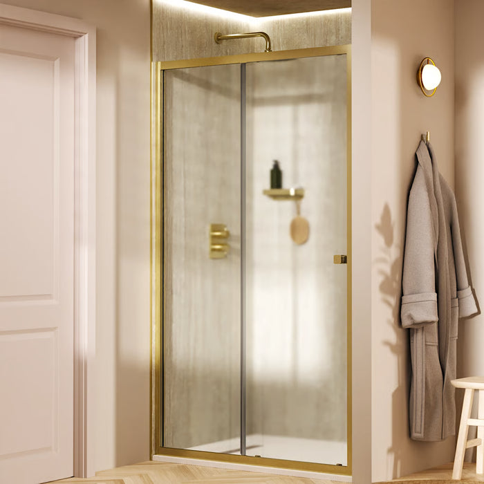 Crosswater Clear 6 Recessed Single Sliding Shower Door