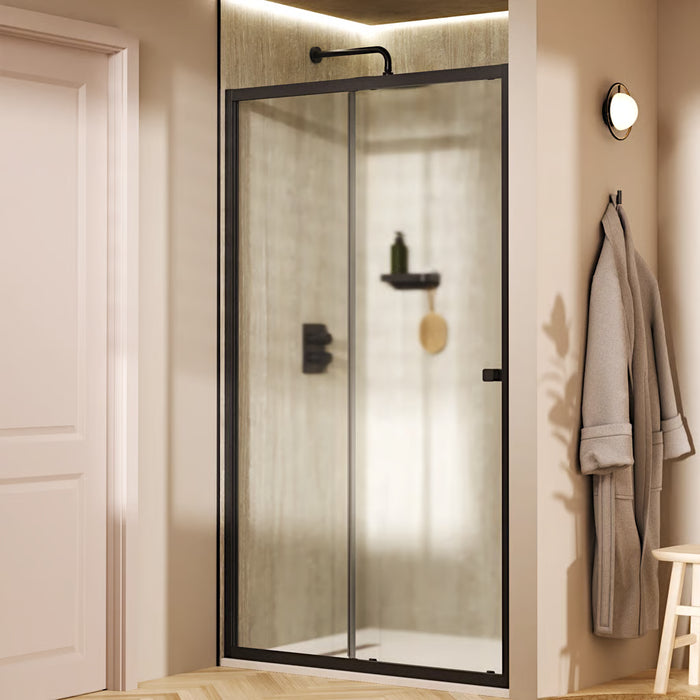Crosswater Clear 6 Recessed Single Sliding Shower Door