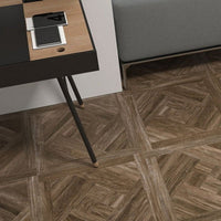 Castagno Dark Natural Wood Matt Porcelain Wall & Floor Tile