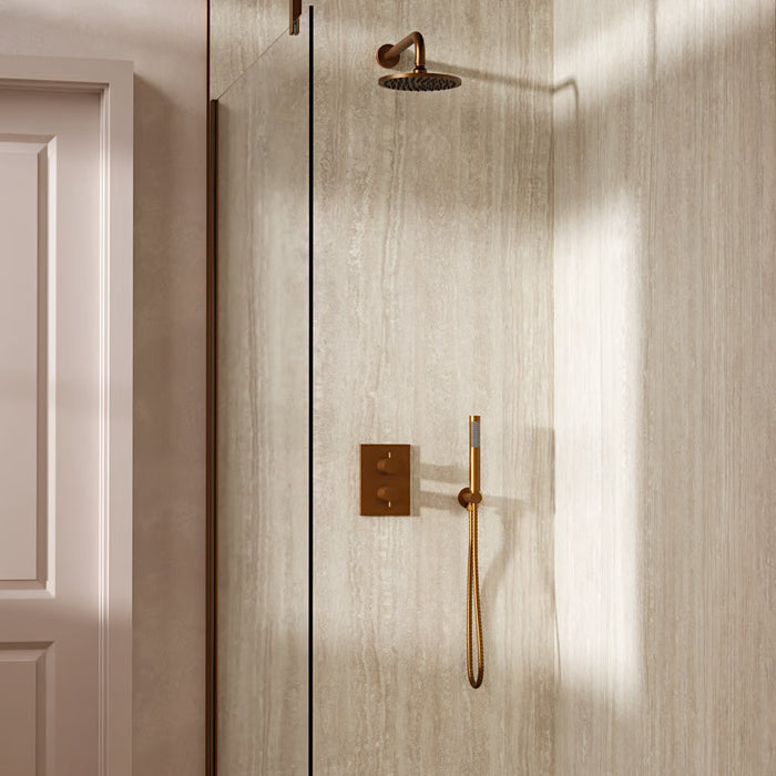 Crosswater Crossbox Shower Set 3 with Fixed Head & Handset