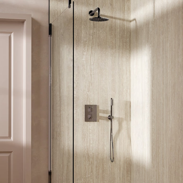 Crosswater Crossbox Shower Set 3 with Fixed Head & Handset