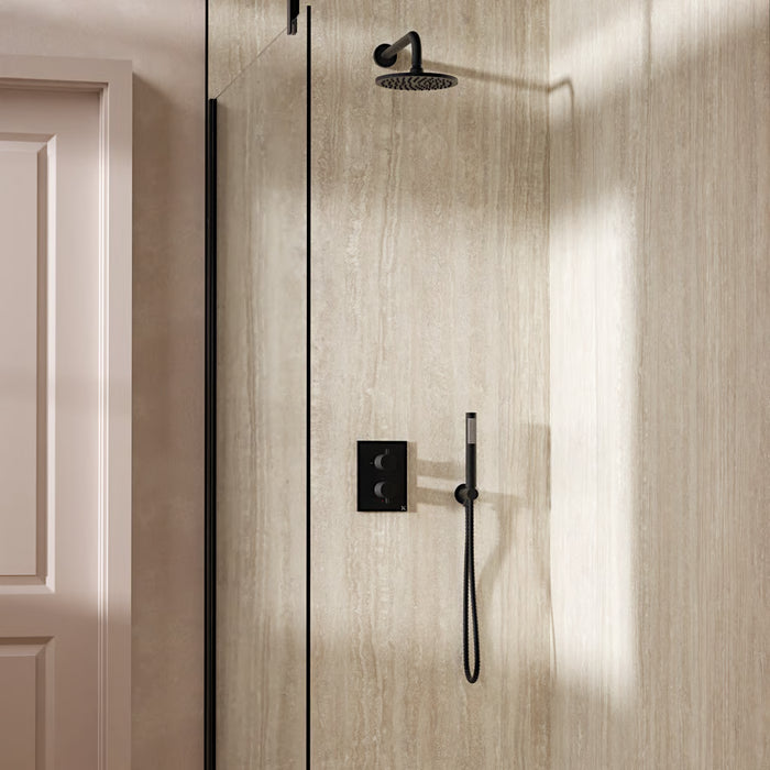Crosswater Crossbox Shower Set 3 with Fixed Head & Handset