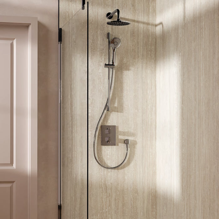 Crosswater Crossbox Shower Set 4 with Fixed Head & Handset