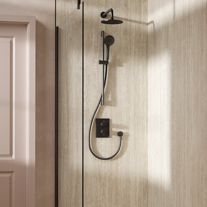 Crosswater Crossbox Shower Set 4 with Fixed Head & Handset