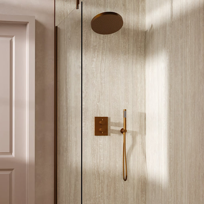 Crosswater Crossbox Shower Set 8 with Fixed Head & Handset