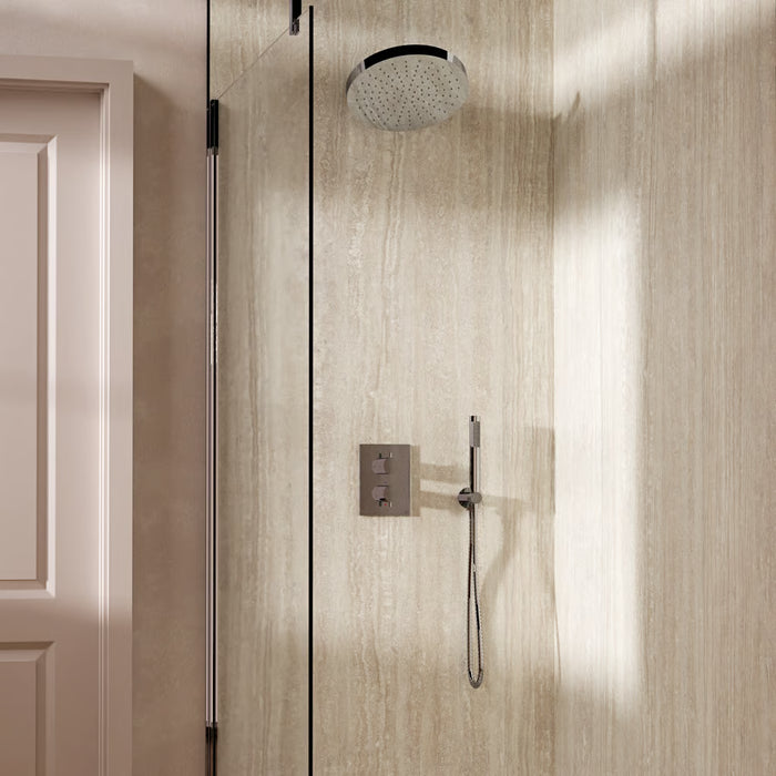 Crosswater Crossbox Shower Set 8 with Fixed Head & Handset