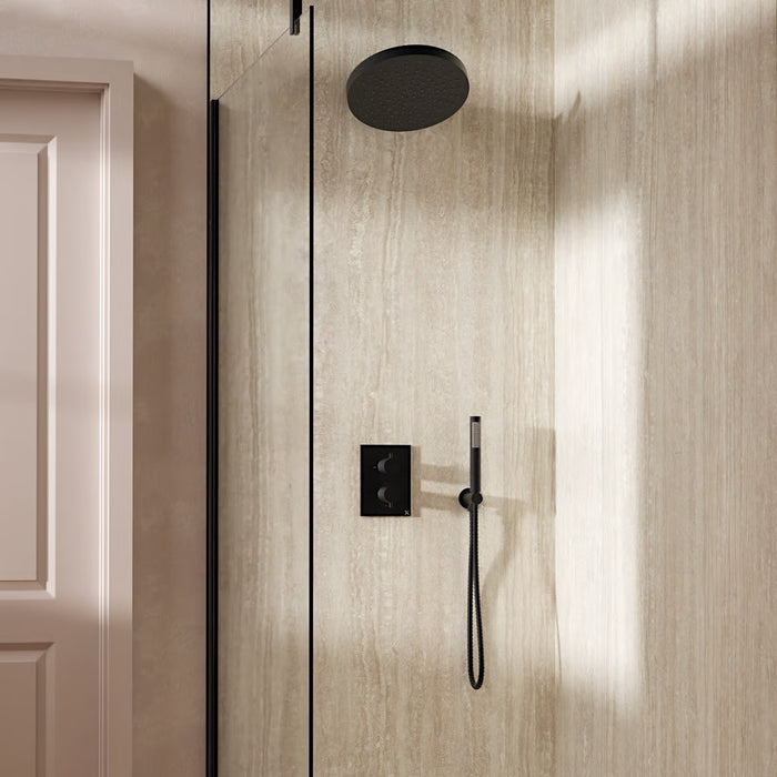 Crosswater Crossbox Shower Set 8 with Fixed Head & Handset