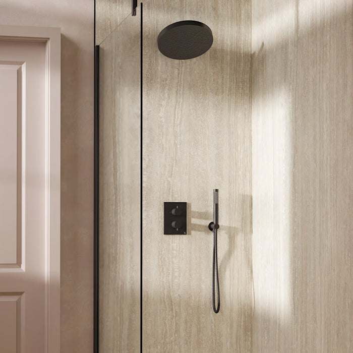 Crosswater Crossbox Shower Set 8 with Fixed Head & Handset