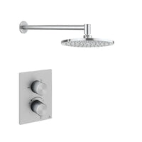 Crosswater 3ONE6 Stainless Steel Single Outlet Thermostatic Shower Valve with Shower Head