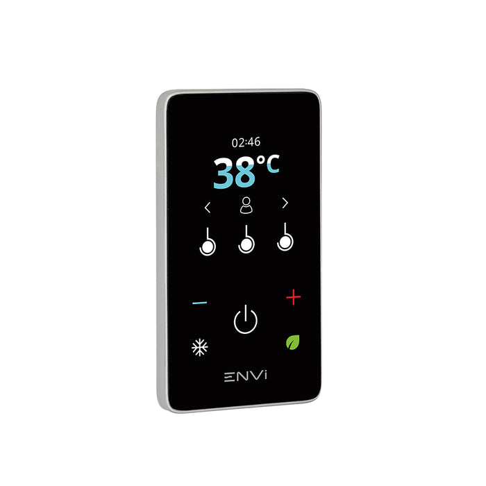 Triton ENVi Thermostatic Electric Shower with Ceiling Fed Shower Kit - Silver