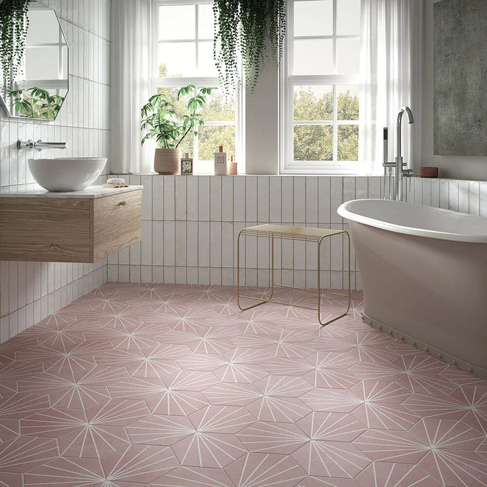 Cipresso White Glossy Ceramic Wall Tile