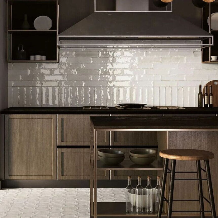 Cipresso White Glossy Ceramic Wall Tile