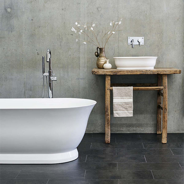 Burlington Florenza Double Ended Freestanding Bath - 1828mm x 864mm - White