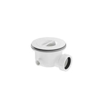 Crosswater Creo Shower Tray Waste - 90mm Wide - White