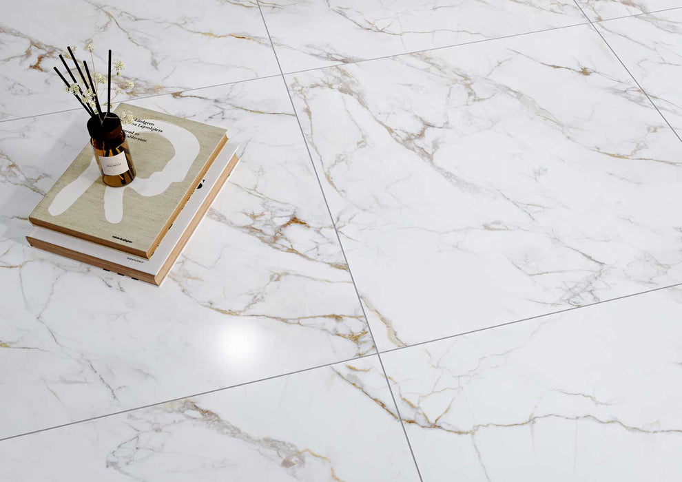 Cortona Gold Satin Porcelain Wall & Floor Tile
