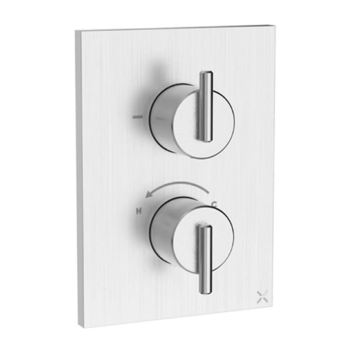 Crosswater 3ONE6 2 Outlet Shower Valve - Stainless Steel