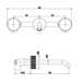 Crosswater 3ONE6 Basin 3 Hole Set Wall Mounted - Basin