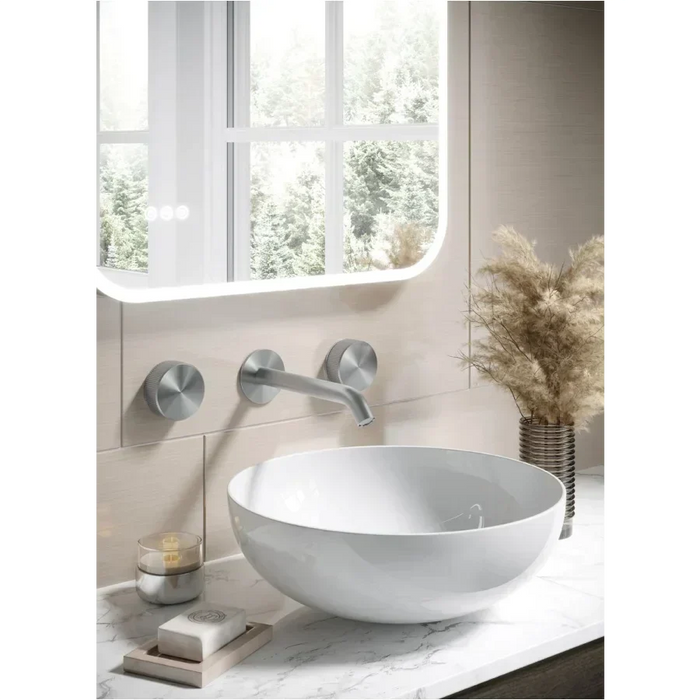 Crosswater 3ONE6 Basin 3 Hole Set Wall Mounted Stainless