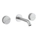 Crosswater 3ONE6 Basin 3 Hole Set Wall Mounted - Stainless