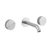 Crosswater 3ONE6 Basin 3 Hole Set Wall Mounted - Stainless
