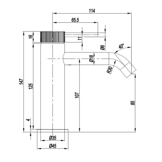 Crosswater 3ONE6 Basin Mono - Basin Mixer Taps